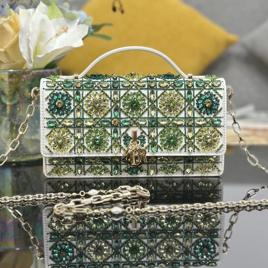 Dior 2026 Beaded My Dior Bag 21cm Leather
