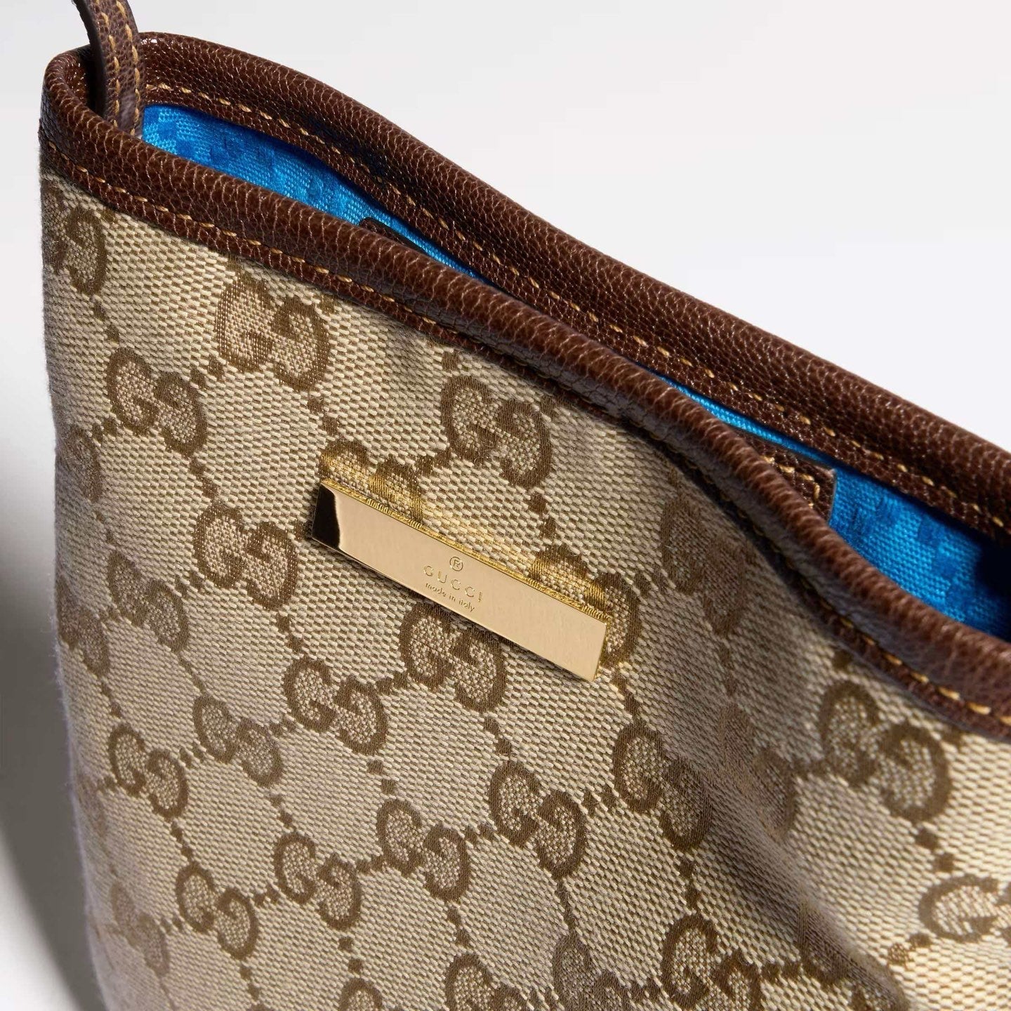 Gucci 2026 Phone Pouch with Strap 20cm Sand mix Brown Canvas Leather