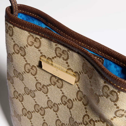 Gucci 2026 Phone Pouch with Strap 20cm Sand mix Brown Canvas Leather