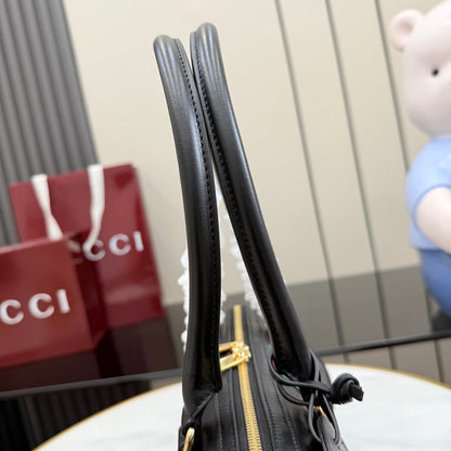 Gucci 2026 Borsetto Boston Bag Black Leather