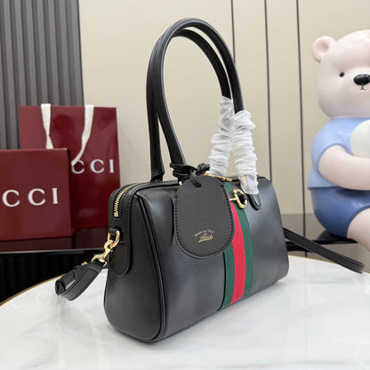 Gucci 2026 Borsetto Boston Bag Black Leather