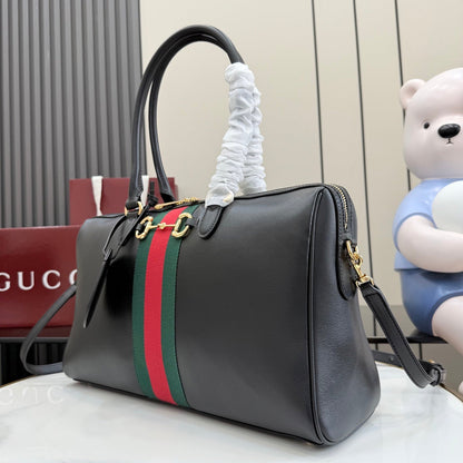 Gucci 2026 Borsetto Boston Bag Black Leather