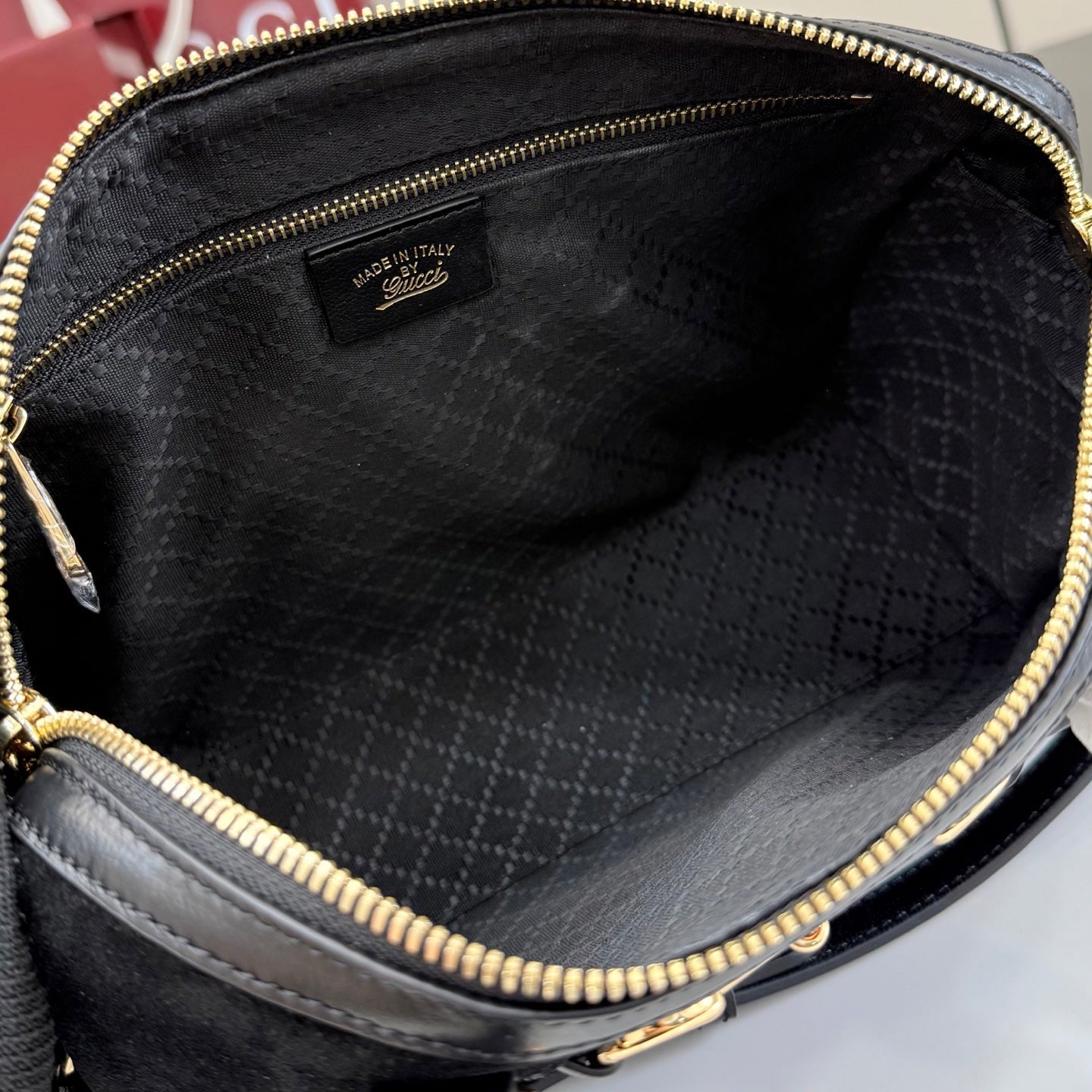 Gucci 2026 Borsetto Boston Bag Suede Leather