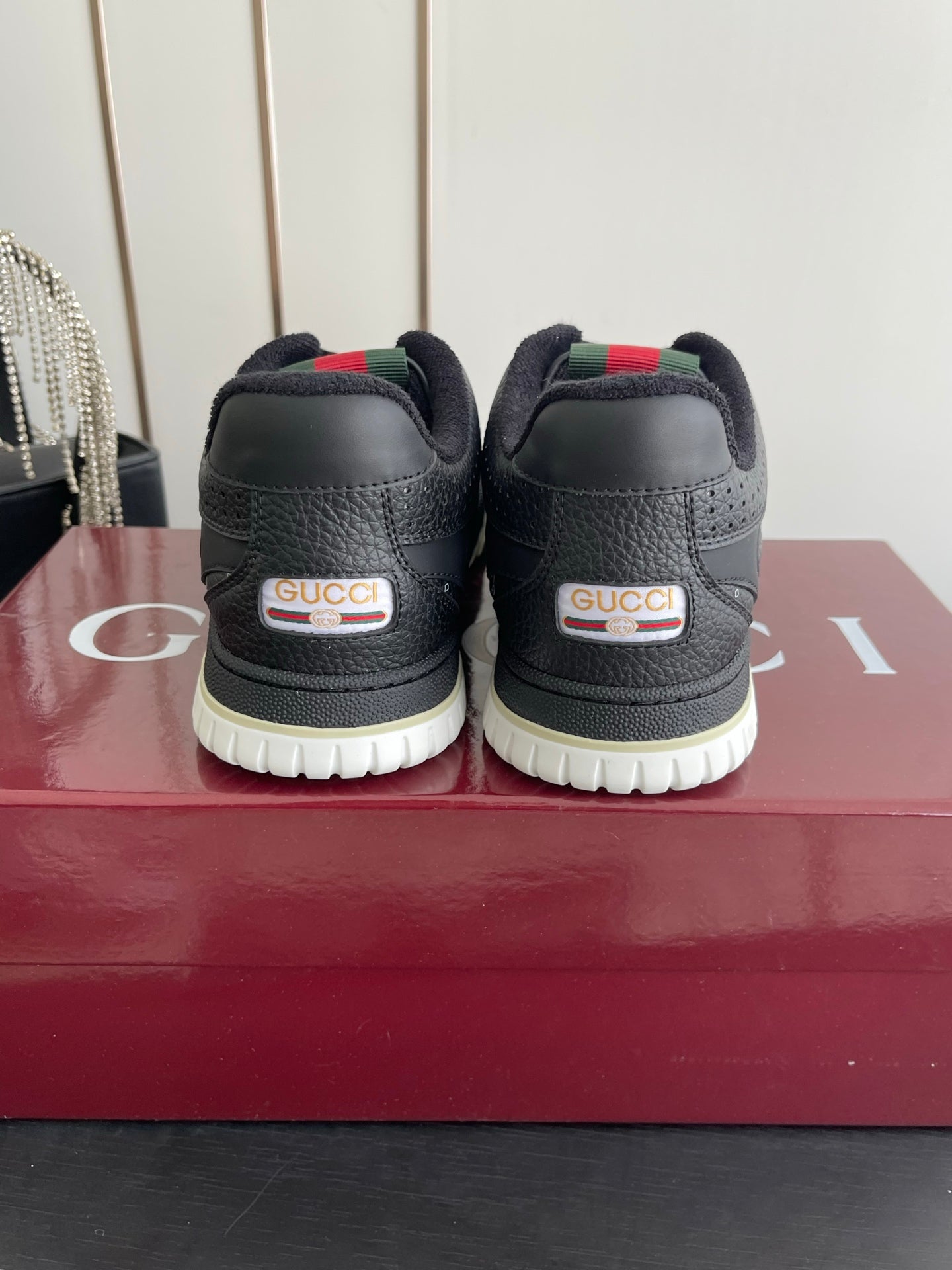 GG 26 Couple Sneakers Black Cowhide 631673