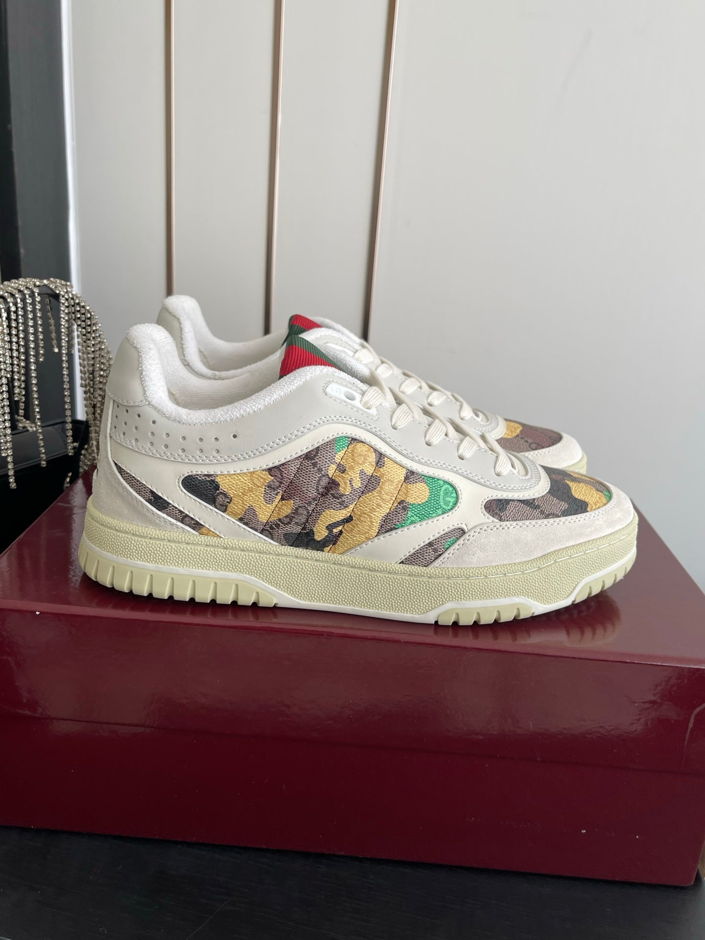 GG 26 Couple Sneakers White Multicolor Cowhide 631676