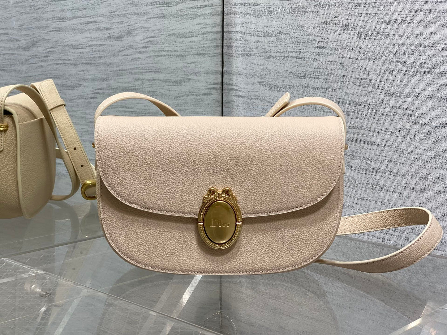 Dior 2026 Médaillon Flap Bag 23cm Grained Calfskin