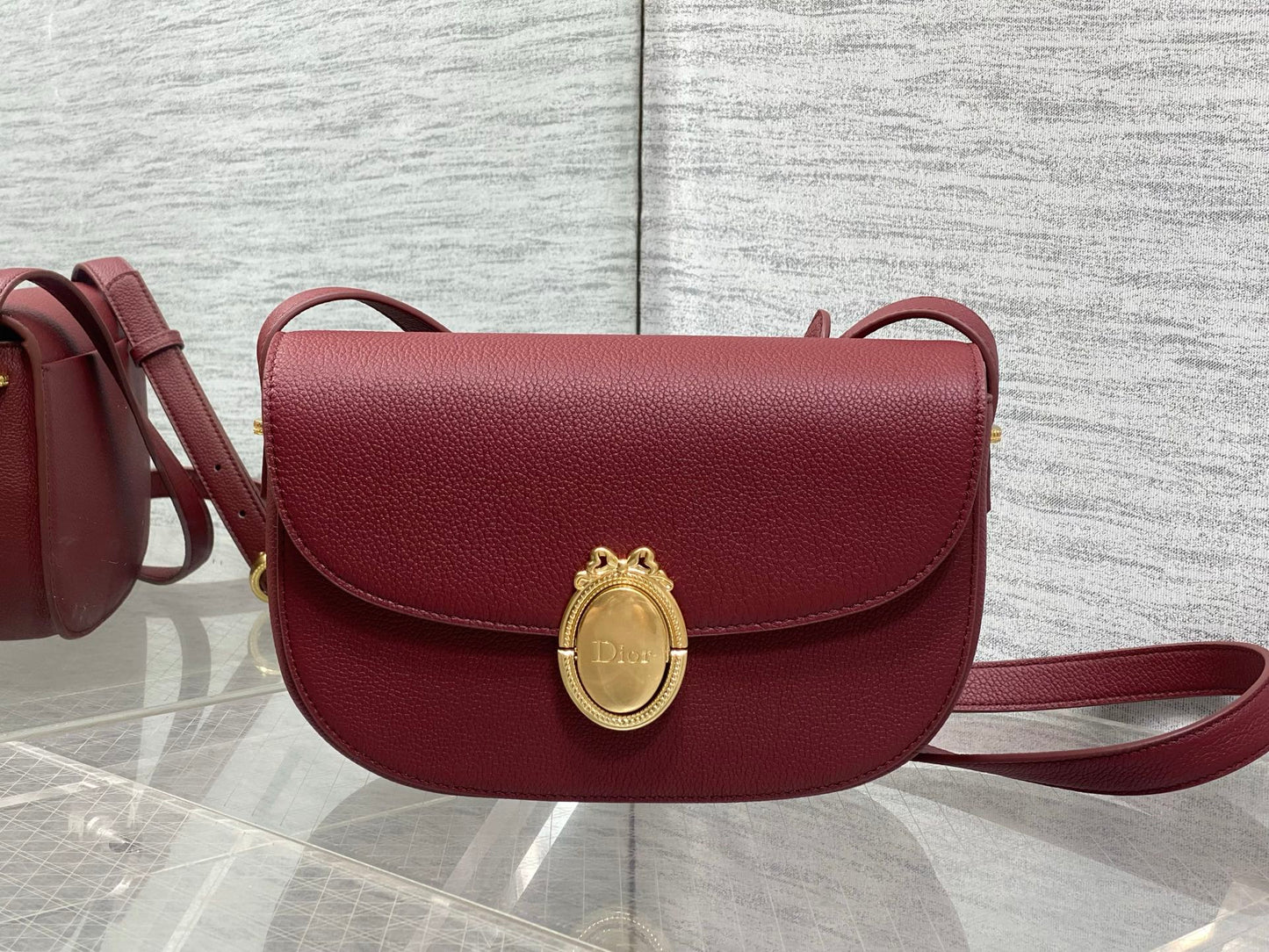 Dior 2026 Médaillon Flap Bag 23cm Grained Calfskin