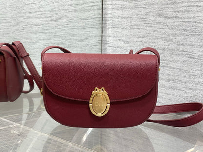 Dior 2026 Médaillon Flap Bag 23cm Grained Calfskin