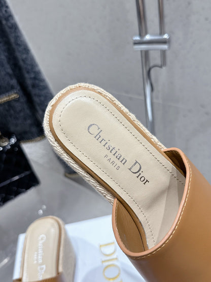 CD 26s Platform Sandal 65 Camel Brown Leather 636358