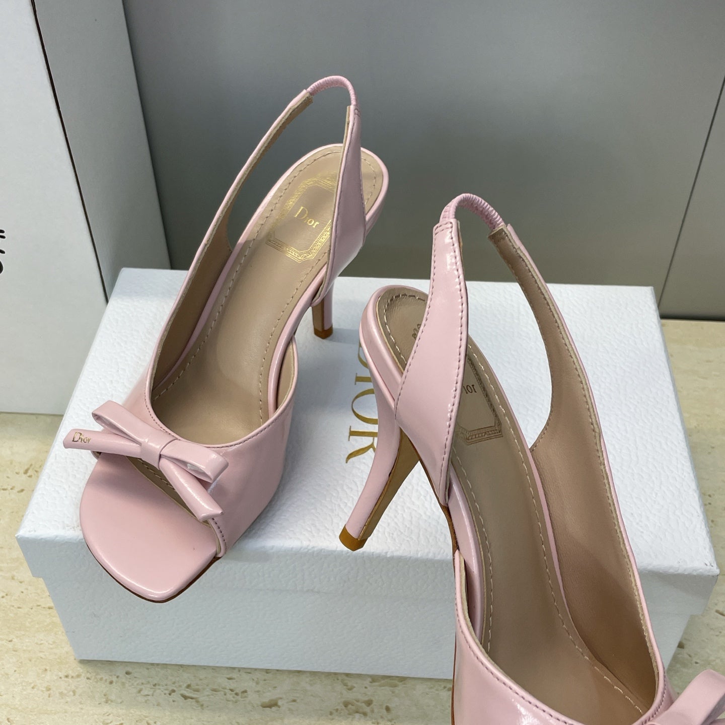 Dior 2026 Bow Heeled Slingback Sandal 607567