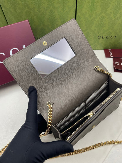 Gucci 2026 Marmont Wallet On Chaine 20cm Canvas Leather