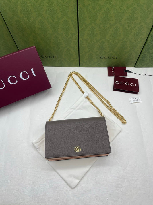 Gucci 2026 Marmont Wallet On Chaine 20cm Canvas Leather