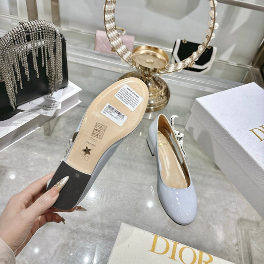CD 26 Lolita Ballet Flats 30 Baby Blue Patent Leather 679730