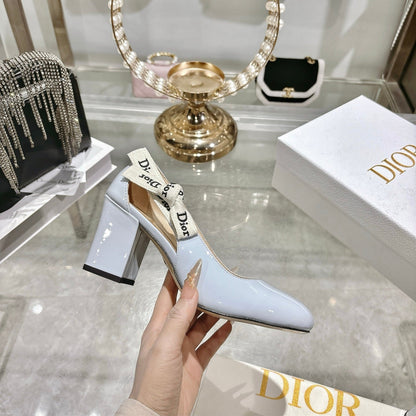 CD 26 Lolita High-Heeled 85 Baby Blue  Patent Leather 679732