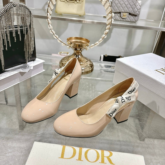 CD 26 Lolita High-Heeled 85 Beige Patent Leather 679733