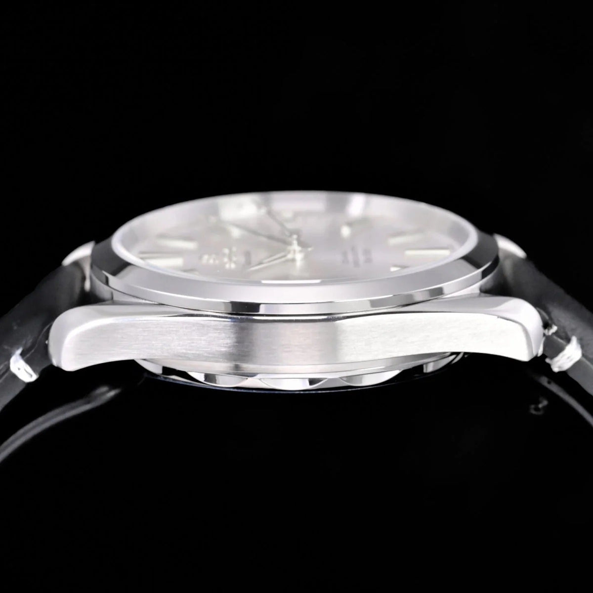 Omega Seamaster 150M Aqua Terra Observatory 39mm Black Leather Strap