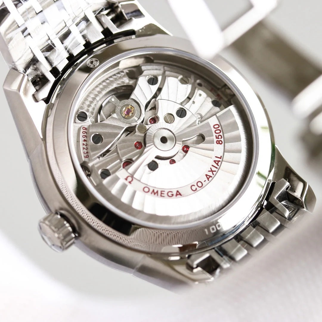 Omega De Ville Co-Axial Chronometer 41mm Watch White Dial Silver Strap