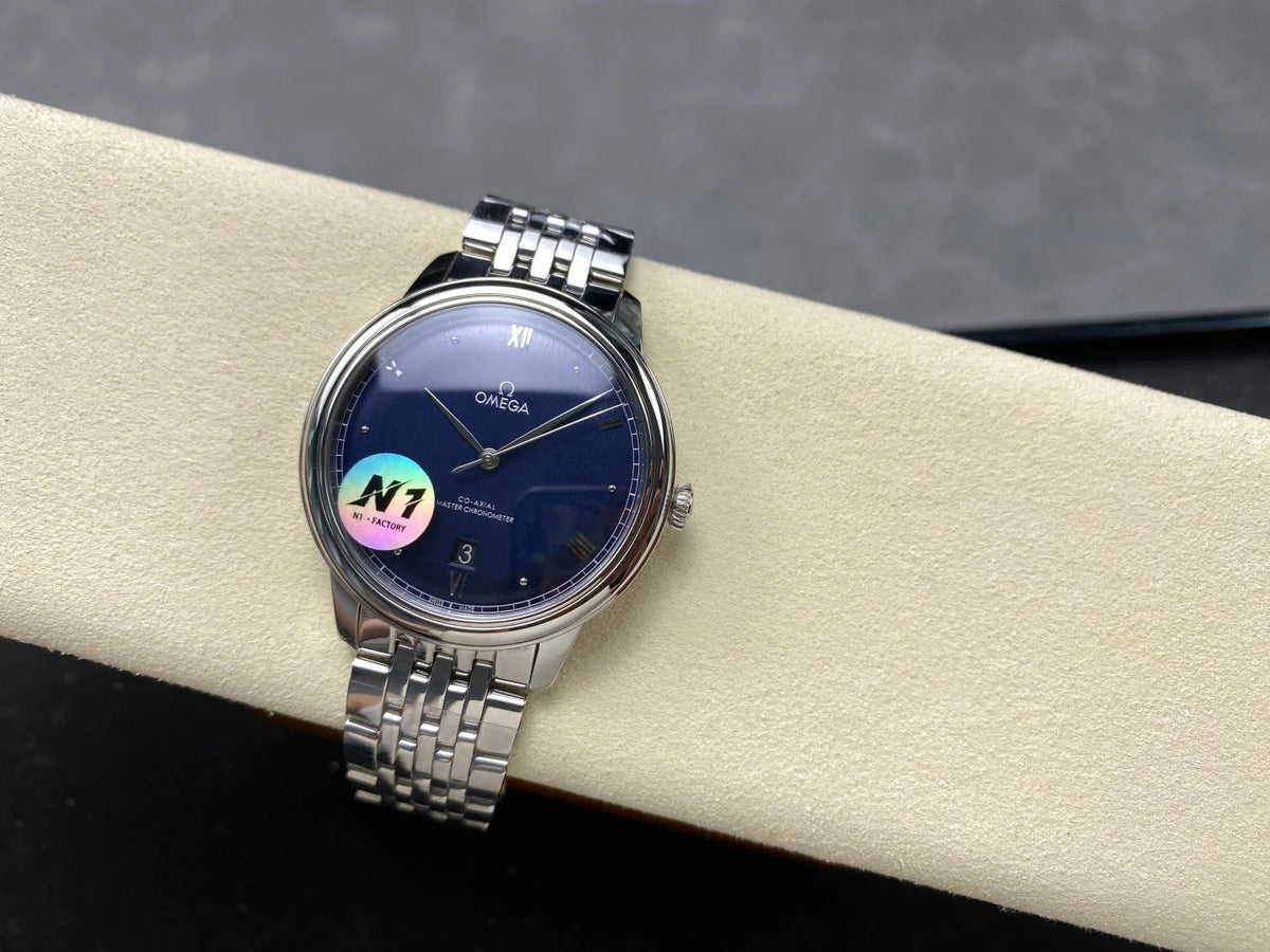 Omega De Ville Prestige Co-Axial Master Chronometer 41mm Blue Dial Watch