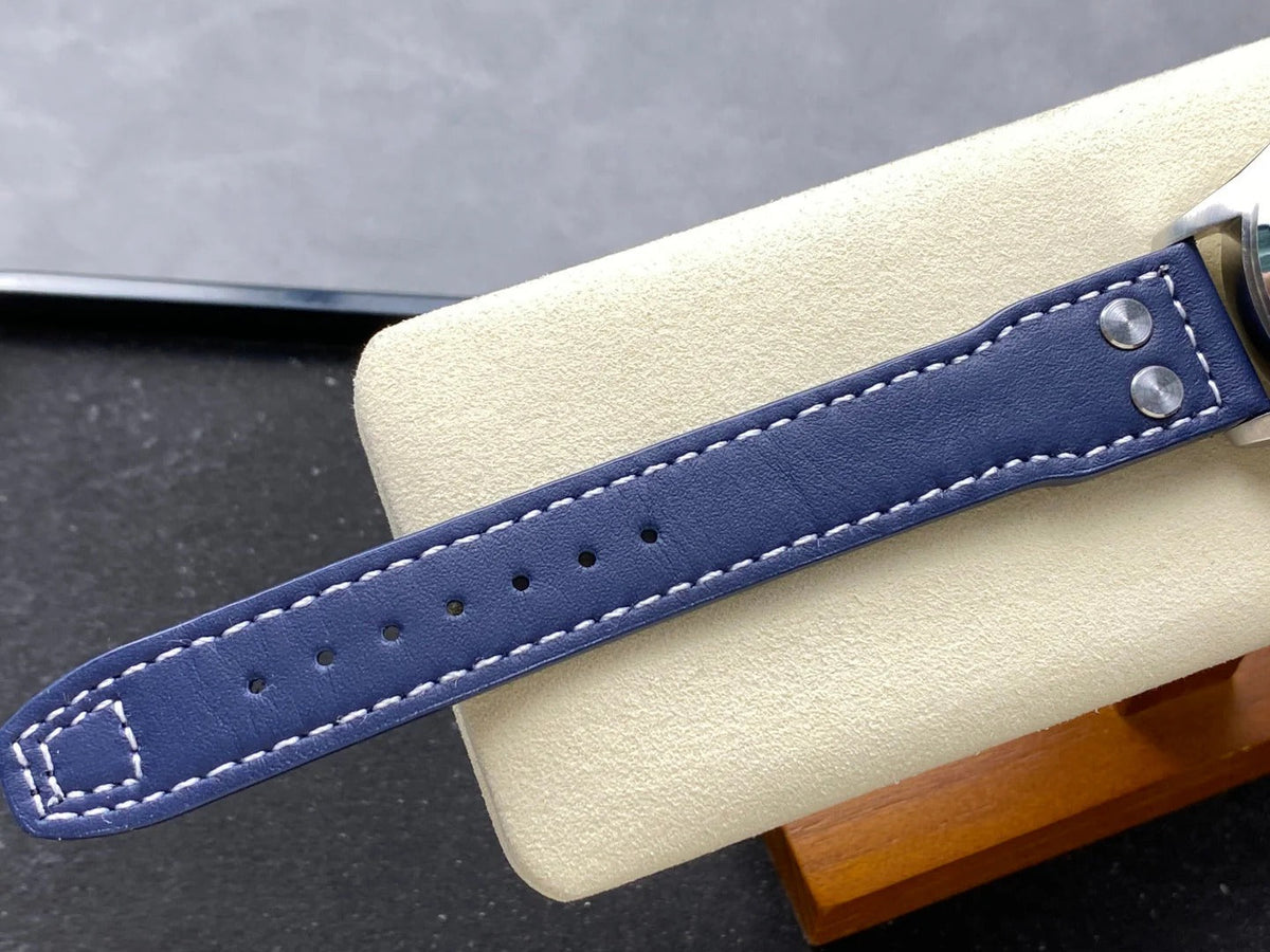 IWC Big Pilot 46mm Blue Dial Steel Case Blue Leather Strap