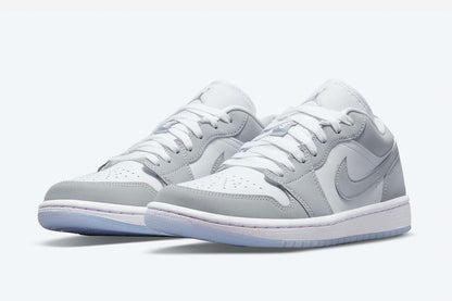 Jordan 1 Low Wolf Grey Sneakers - Vintage Inspired | Fresh Heat