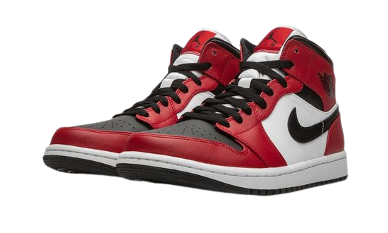Jordan 1 Mid Chicago Black Toe 554724 Sneakers - Game Changer