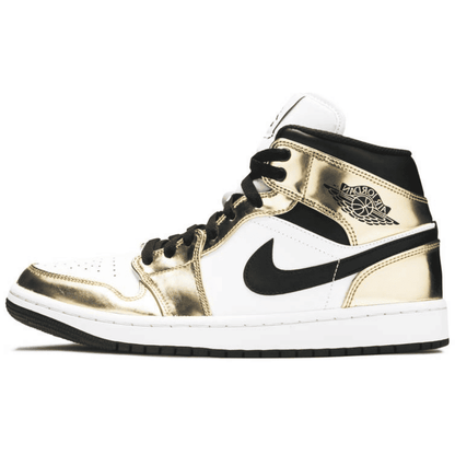 Jordan 1 Mid Metallic Gold Sneakers - Hype Release | Trending Sneakers
