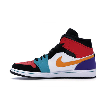 Jordan 1 Mid Multicolor 554724 Sneakers - Hall of Fame | Exclusive Drop