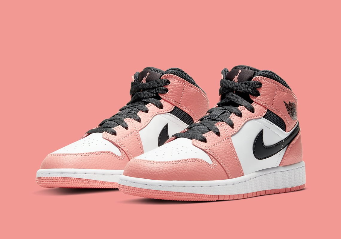 Jordan 1 Mid Pink Quartz 555112 Sneakers - Elite Edition