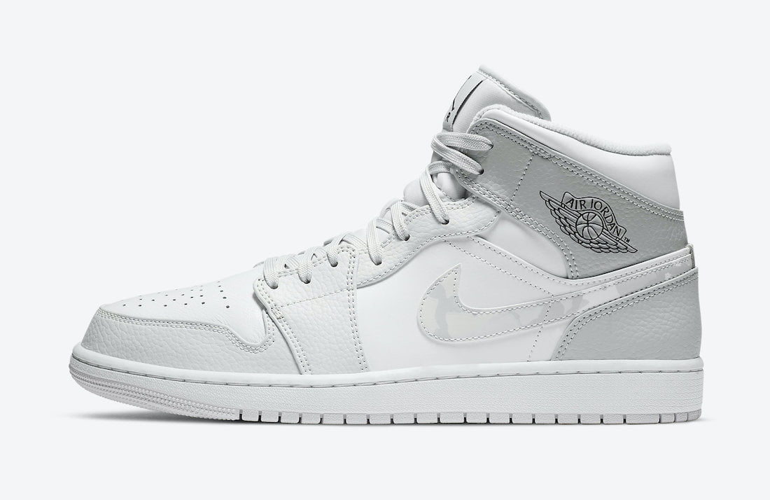 Jordan 1 MID SE GS Grey Camo Swoosh DC9035 Sneakers - Pro-Level