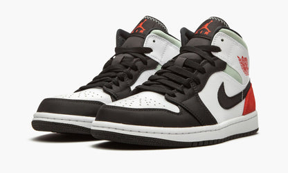Jordan 1 Mid SE Red Grey Black Toe Sneakers - Basketball Legend
