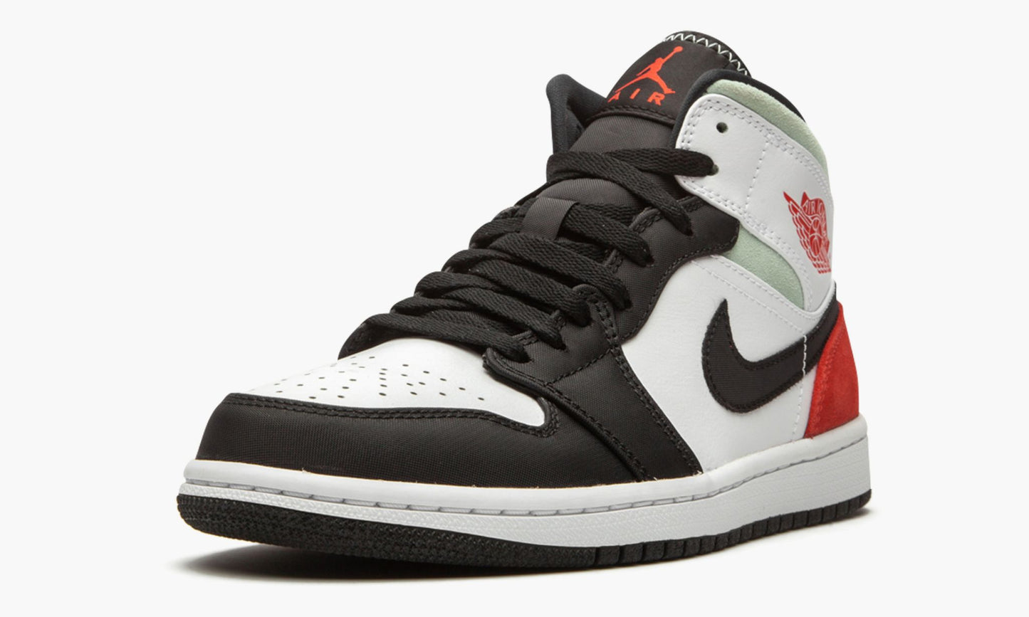 Jordan 1 Mid SE Red Grey Black Toe Sneakers - Basketball Legend