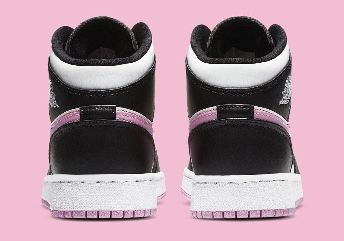 Jordan 1 Mid White Black Light Arctic Pink Sneakers - Elite Edition