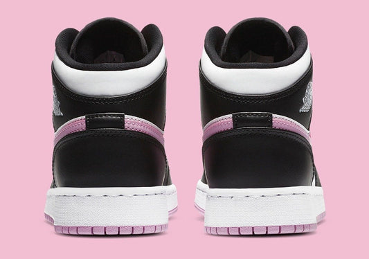 Jordan 1 Mid White Black Light Arctic Pink Sneakers - Elite Edition