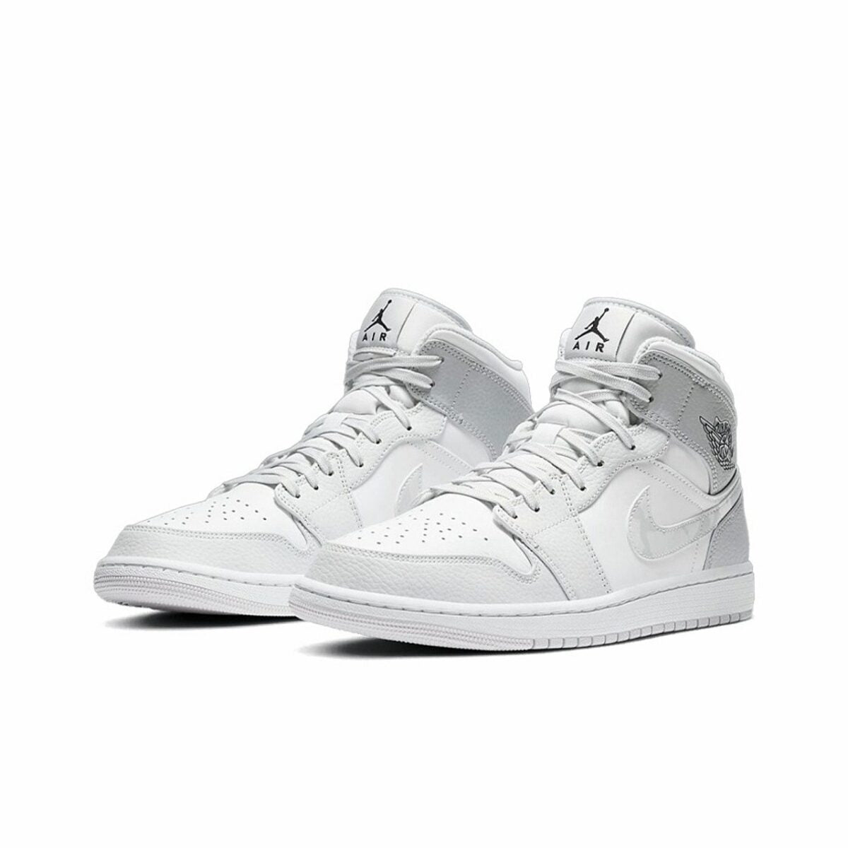 Jordan 1 Mid White Camo Sneakers - Signature Series | Must-Cop