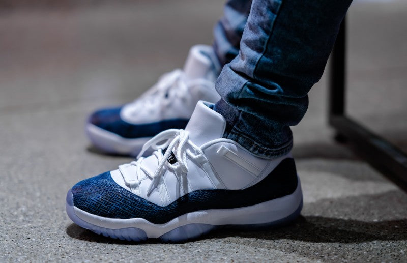 Jordan 11 Retro Low Snake Navy Sneakers - Legend Status