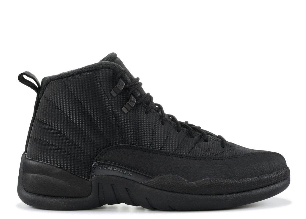 Jordan 12 Retro Winterized Triple Black Sneakers - Archive Edition