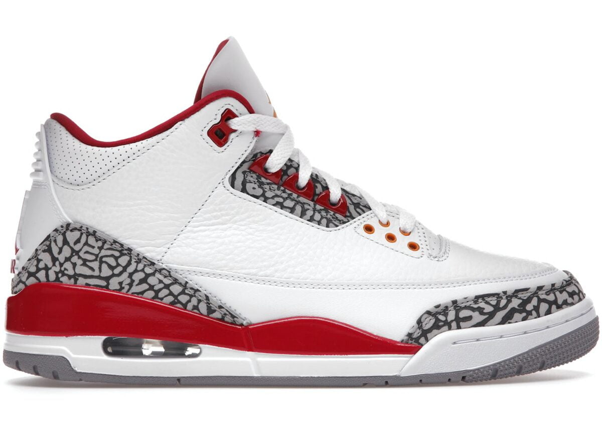 Jordan 3 Retro Cardinal Red Sneakers - Streetwear Essential