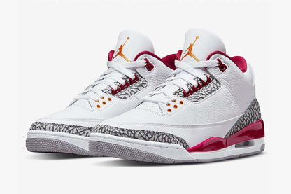 Jordan 3 Retro Cardinal Red Sneakers - Streetwear Essential