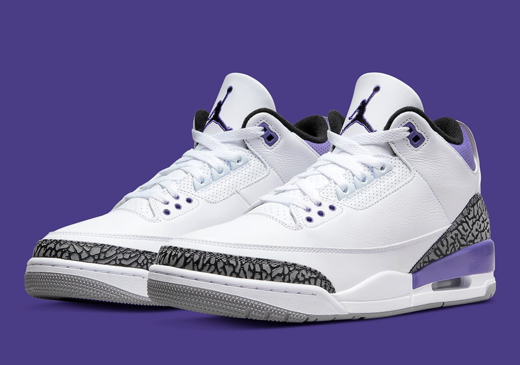 Jordan 3 Retro Dark Iris Sneakers - Collaboration Release