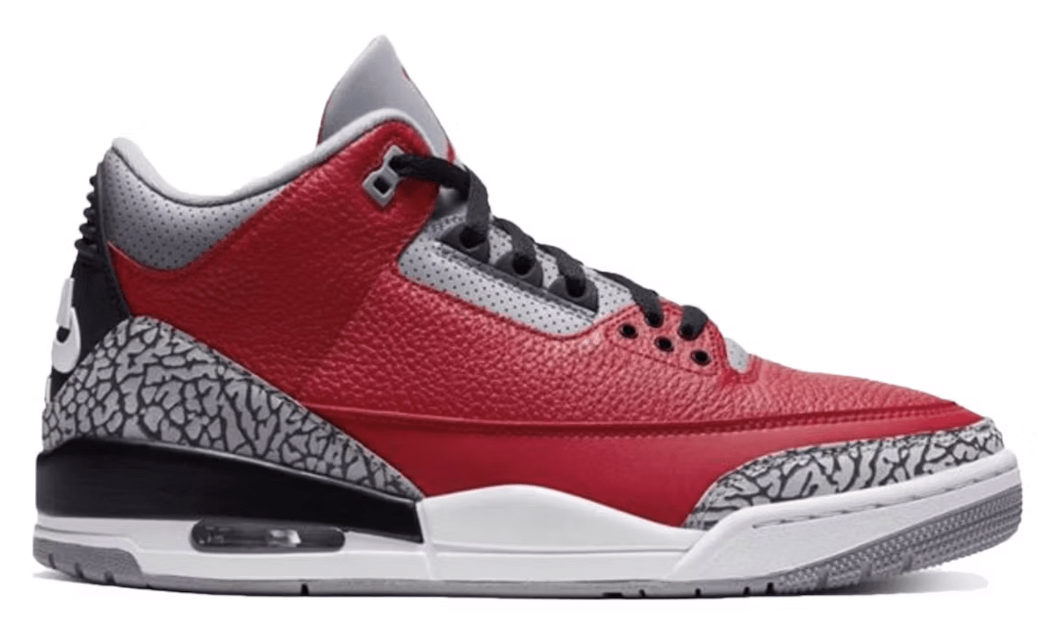Jordan 3 Retro Red Cement Sneakers - Collector's Edition