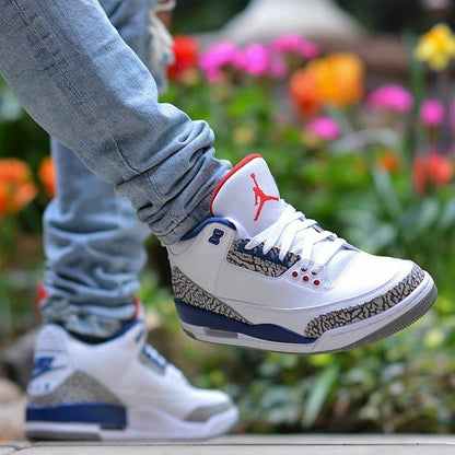 Jordan 3 Retro True Blue Sneakers - Collector's Edition