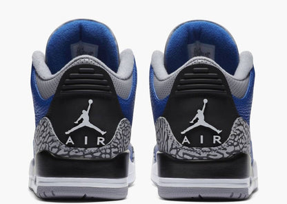 Jordan 3 Retro Varsity Royal Cement Sneakers - Limited Edition