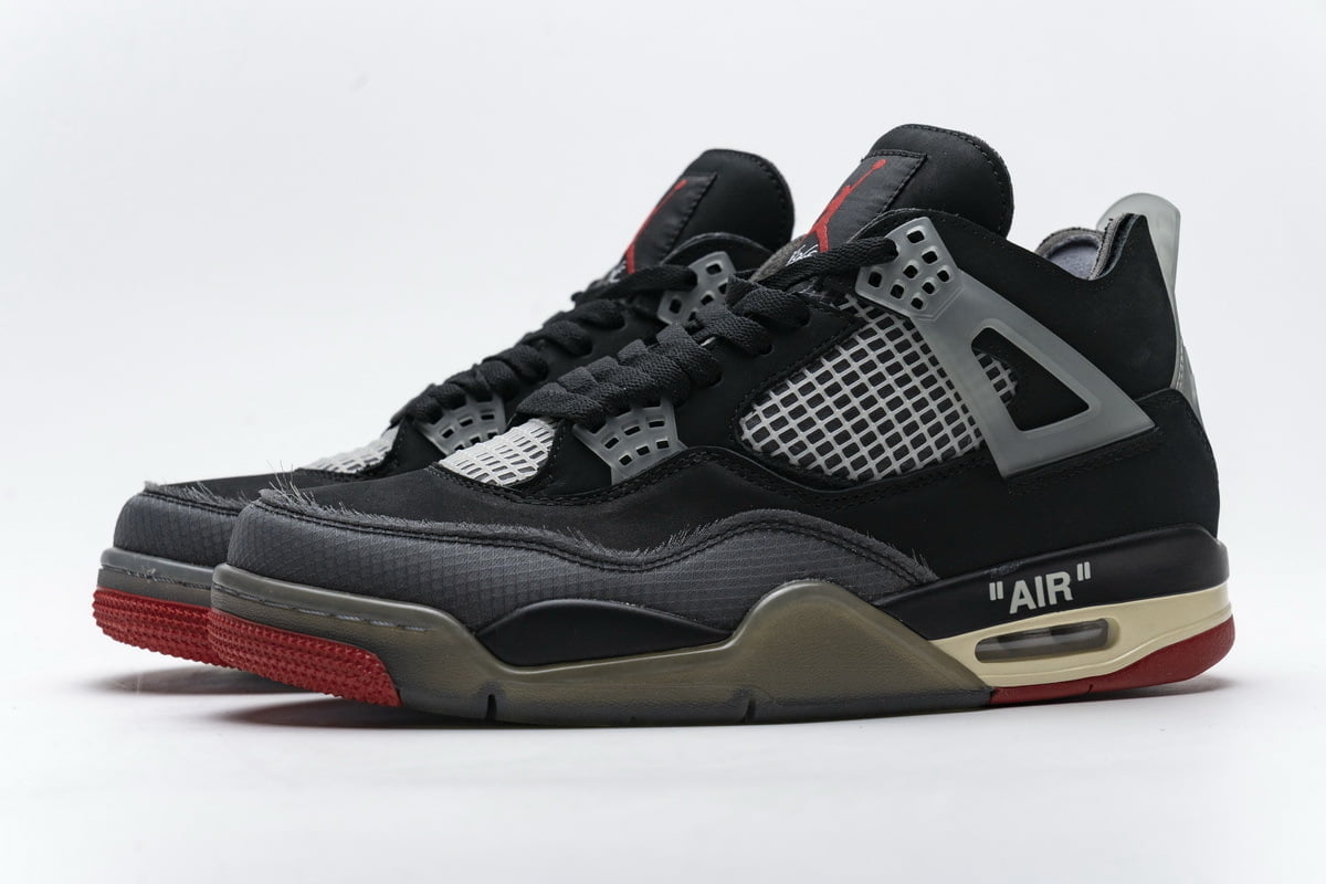 Jordan 4 Bred CV9388 Sneakers - Vintage Inspired | Street Style