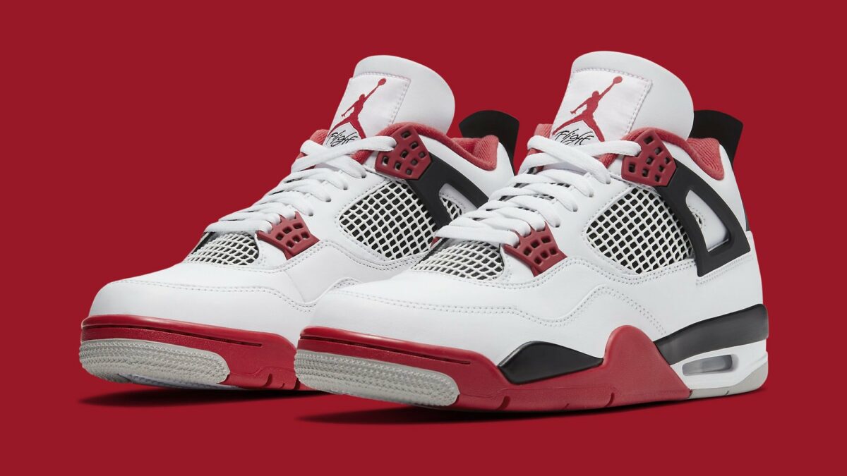 Jordan 4 Fire Red 2020 Sneakers - Vintage Inspired | Colorway of the Year