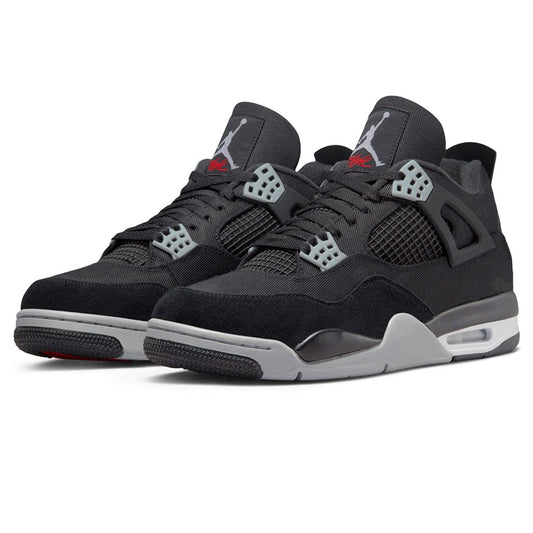Jordan 4 Retro Black Canvas Sneakers - Elite Edition | Fresh Heat