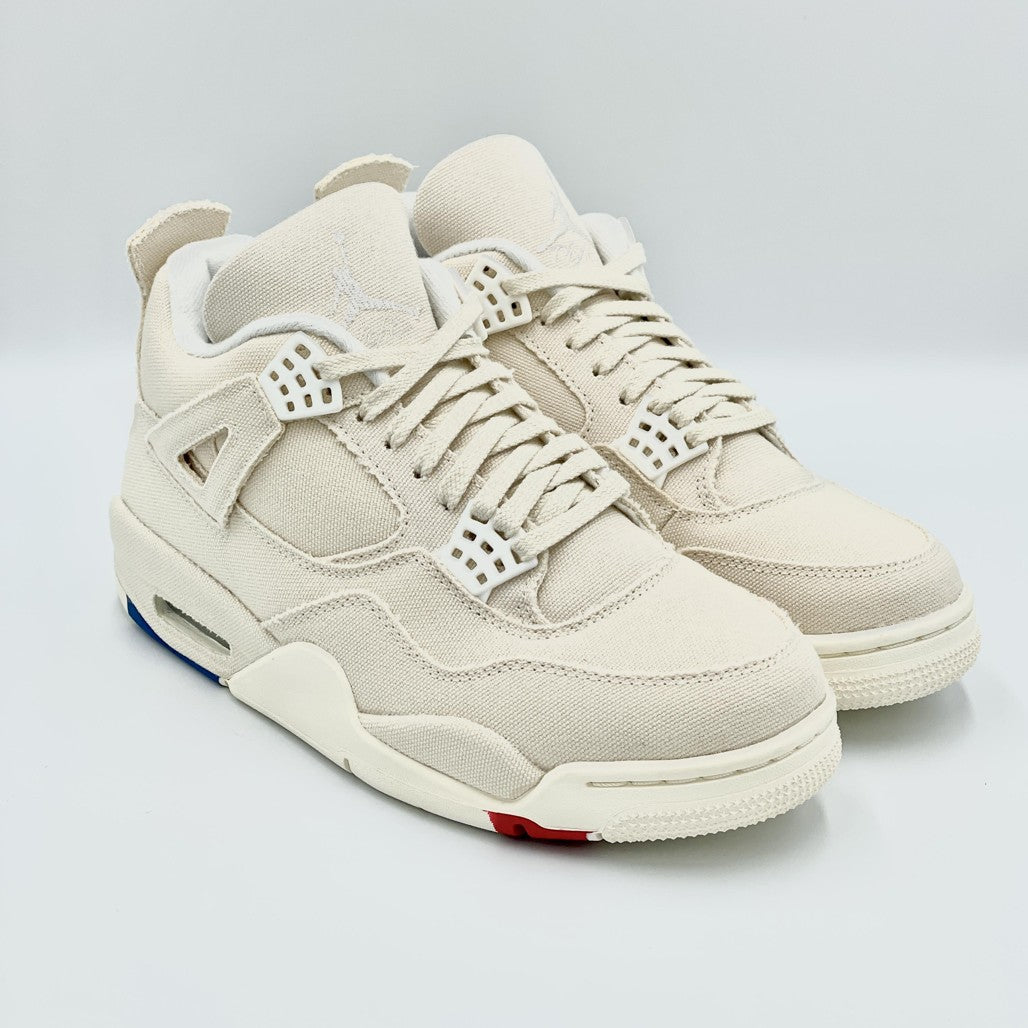 Jordan 4 Retro Blank Canvas Sneakers - Collector's Edition
