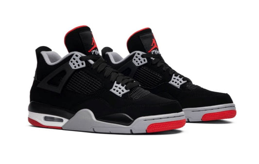 Jordan 4 Retro Bred Sneakers - Authentic | Hype Sneaker
