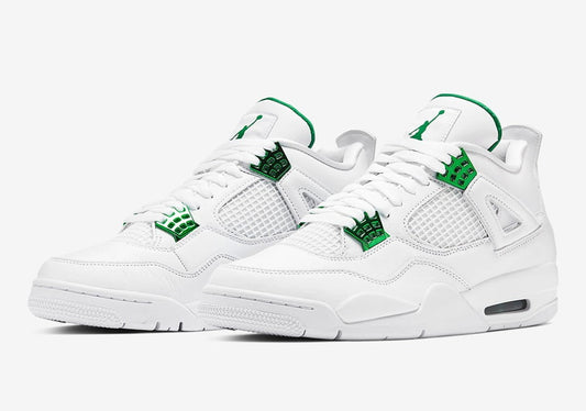 Jordan 4 Retro Golf Metallic Green Sneakers - Head-Turner