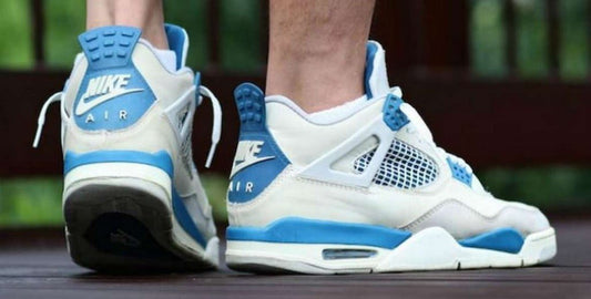 Jordan 4 Retro Golf Military Blue Sneakers - Court Classic