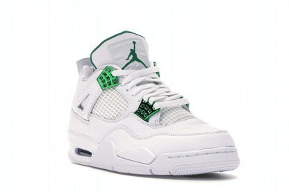 Jordan 4 Retro Metallic Green Sneakers - Authentic | Silhouette King